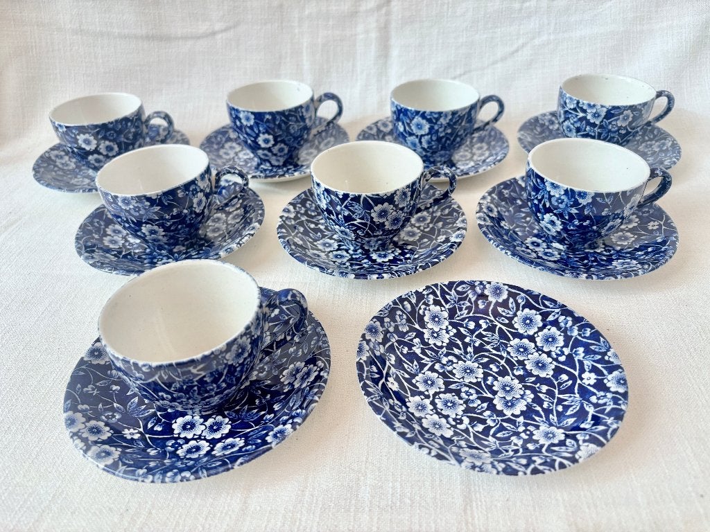 Burleigh - Blue Calico, Huis en Inrichting, Verzenden, Zo goed als nieuw, Overige stijlen, Kop(pen) en/of Schotel(s)