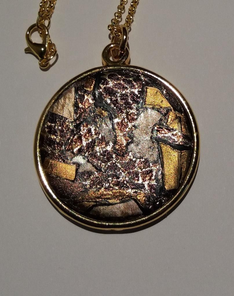 Handgemaakte exclusieve kettinghanger., Sieraden, Tassen en Uiterlijk, Kettingen, Nieuw, Overige materialen, Goud, Verzenden