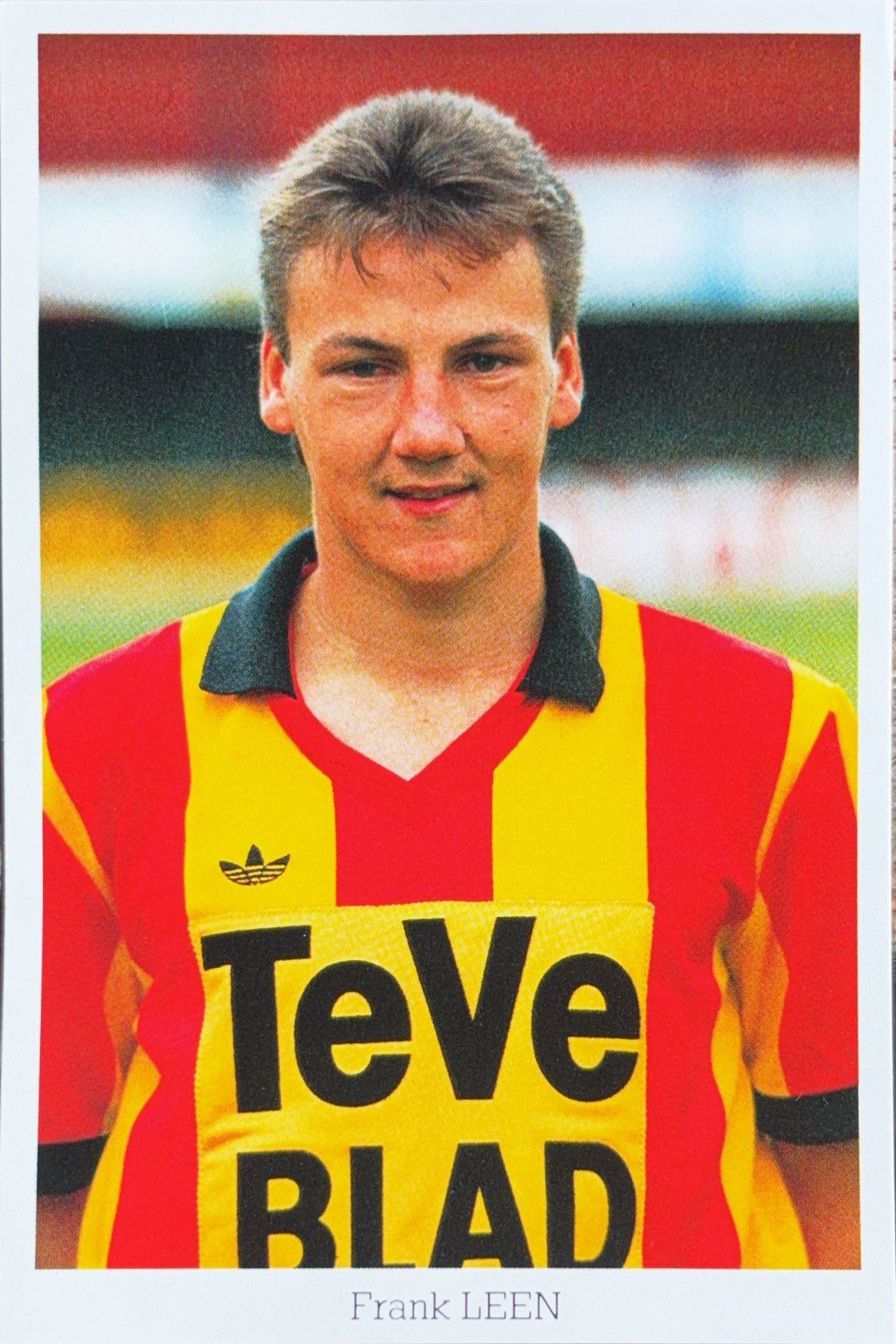 Spelerskaart Frank Leen - KV Mechelen - seizoen 87/88, Verzenden, Zo goed als nieuw, PSV, Spelerskaart