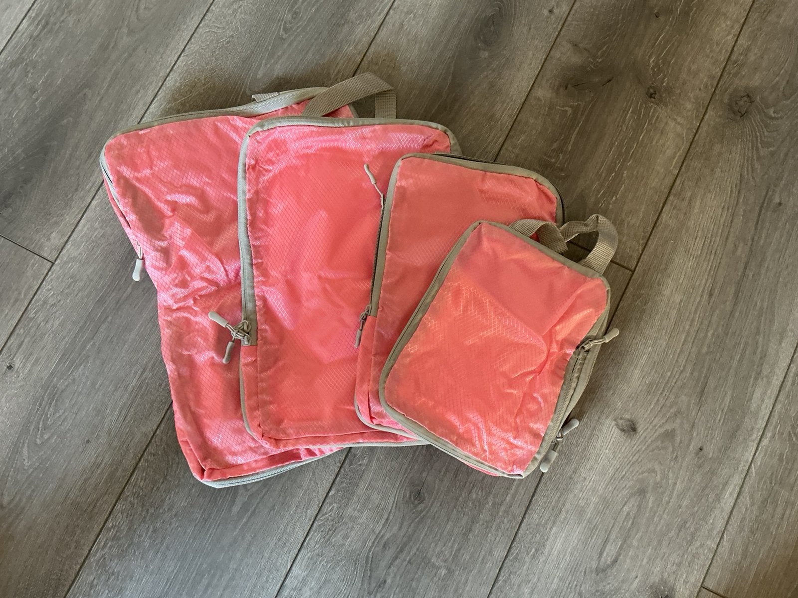 Koffer organisers - packing cubes - set van 4 met compressie, Ophalen of Verzenden, Zo goed als nieuw, 30 cm of meer