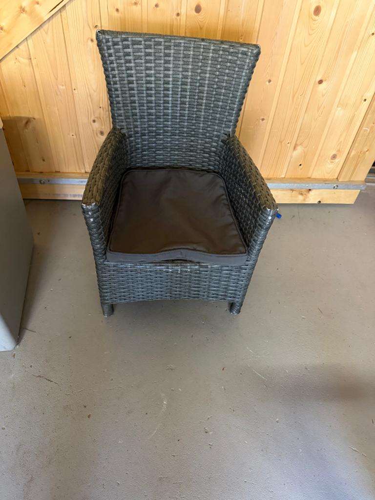 Gevlochten rotan tuinstoel voor kinderen, Tuin en Terras, Ophalen, Gebruikt, Rotan
