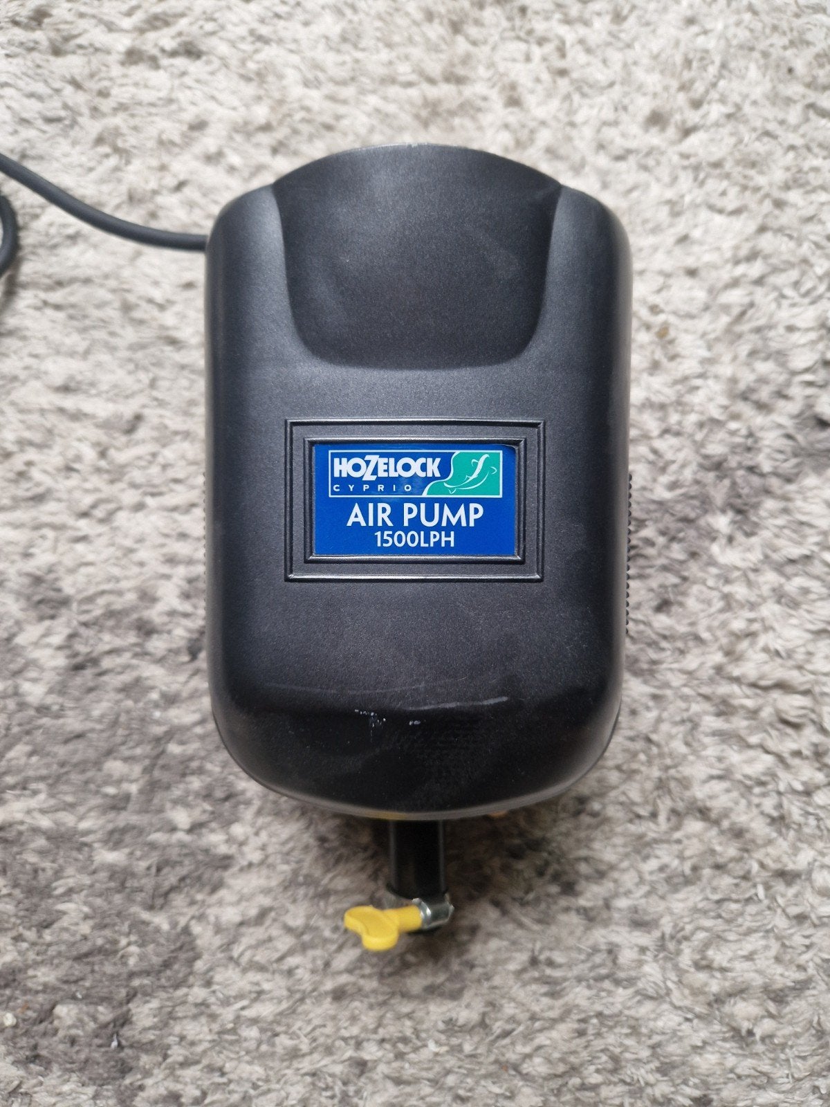 Hozelock Cyprio Air Pump 1500 LPH vijver zuurstofpomp, Tuin en Terras, Ophalen of Verzenden, Gebruikt, Vijverpomp