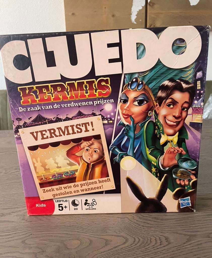 Cluedo Kermis, Hobby en Vrije tijd, Gezelschapsspellen | Kaartspellen, Ophalen of Verzenden, Zo goed als nieuw