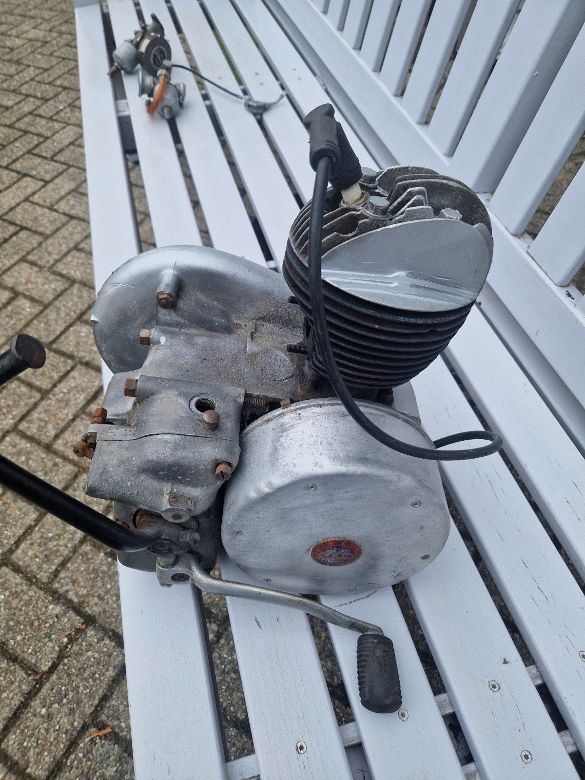 Villiers motorblok - Vintage bromfiets/motorfiets motor, Motoren, Ophalen of Verzenden