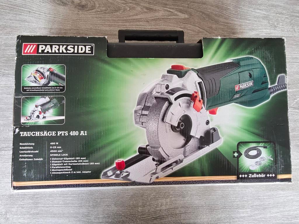 Parkside Tauchsäge PTS 480 A1 - invalzaag, Doe-het-zelf en Verbouw, Gereedschap | Zaagmachines, Ophalen