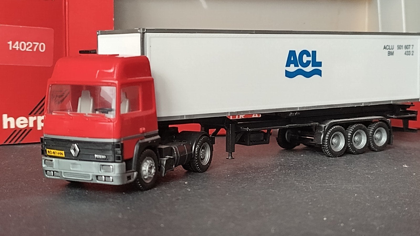 Renault R 310 Container 1:87 Herpa Pol, ., Nieuw, Ophalen of Verzenden, Herpa