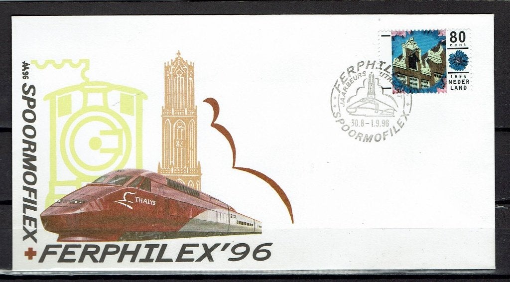 envelop  Ferphilex'96 jaarbeurs Utrecht 30/08/96 - 01/09/96, Postzegels en Munten, Brieven en Enveloppen | Nederland, Ophalen of Verzenden