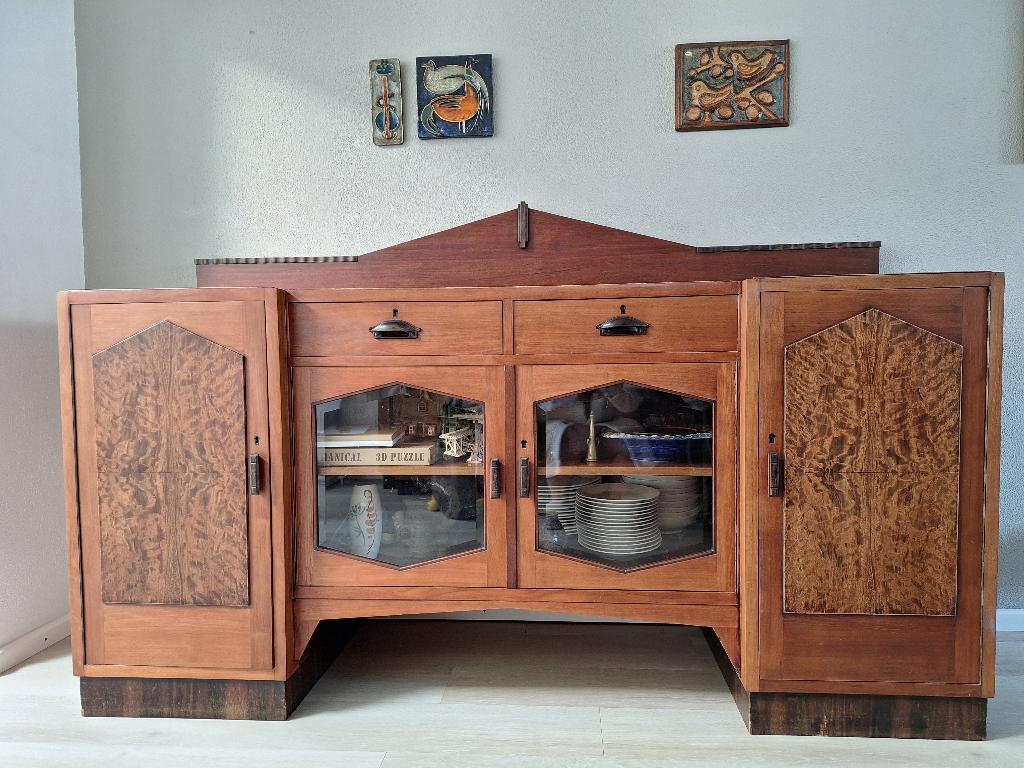 Dressoir Amsterdamse School/Art Deco, Ophalen, Met deur(en), 150 tot 200 cm, Zo goed als nieuw