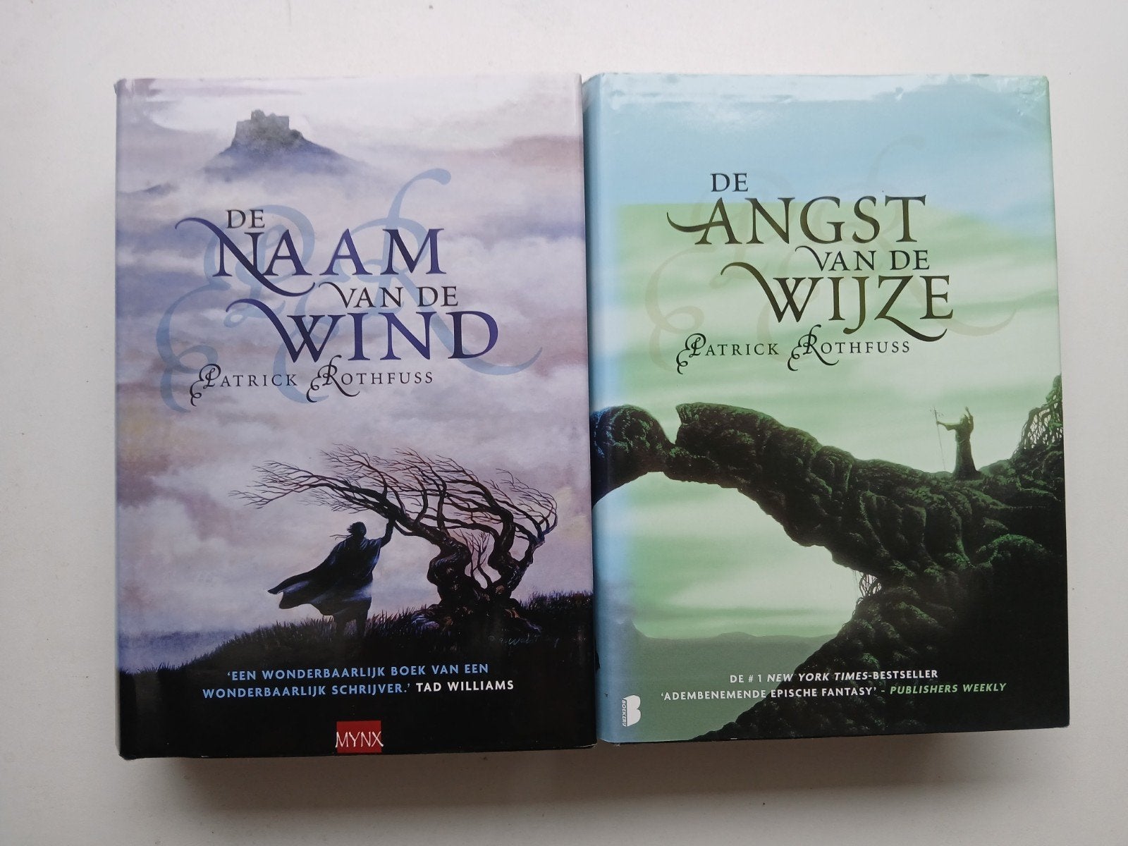 Patrick Rothfuss- De naam van de wind/De angst van de wijze, Boeken, Ophalen of Verzenden, Gelezen, Patrick Rothfuss