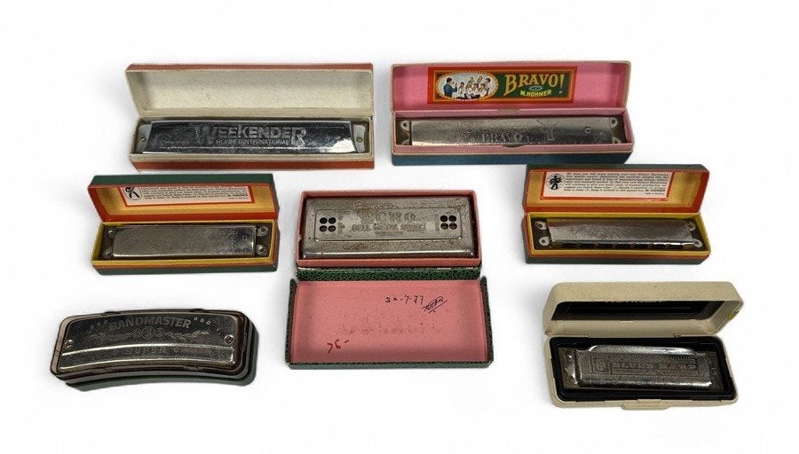 830. Mondharmonica's, Hohner in originele doosjes, 20e eeuw, Muziek en Instrumenten, Ophalen of Verzenden, C-mondharmonica