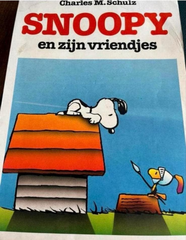 Snoopy en zijn vriendjes - Charles M. Schulz stripboek, Eén stripboek, Ophalen of Verzenden, Gelezen