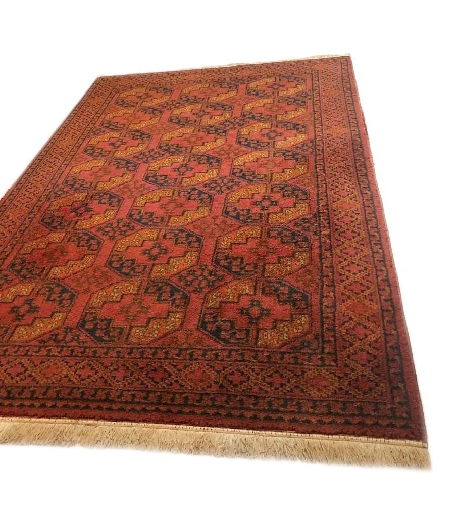 Perzisch tapijt - Oosters vloerkleed wol vintage Afghaans