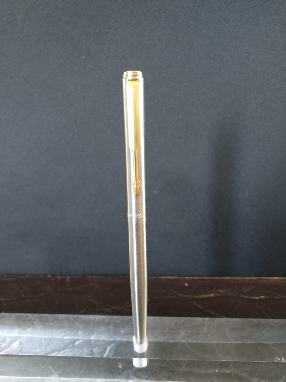Parker 95 Flighter GT -Geborsteld Staal Date code IIIE 1998, Ophalen of Verzenden, Gebruikt, Balpen, Parker