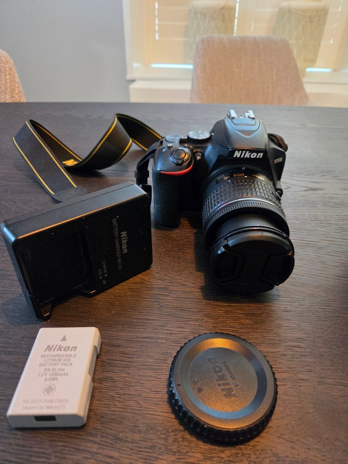 Nikon D3500 spiegelreflexcamera met 18-55mm lens, Ophalen of Verzenden, Gebruikt, Spiegelreflex
