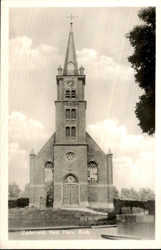 Zijderveld - Ned. Herv. Kerk - Voorgevel, Ophalen of Verzenden, 1940 tot 1960, Gelopen, Utrecht