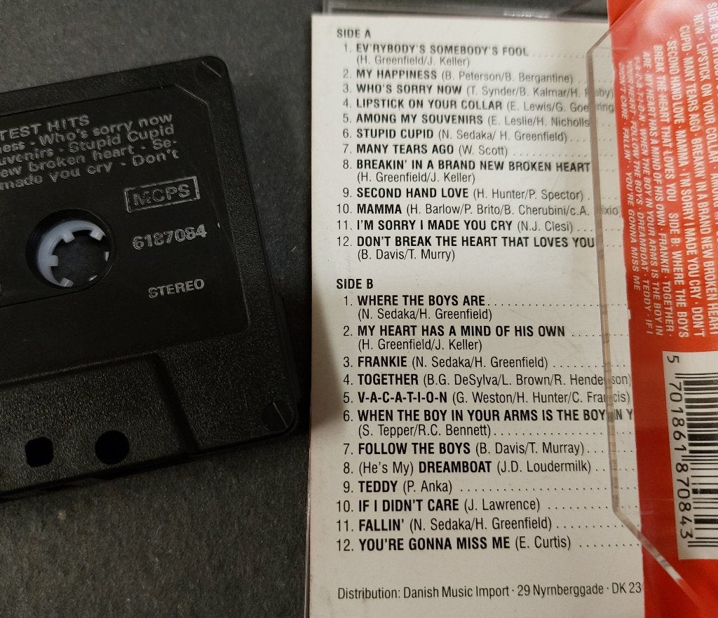Conny Francis CASSETTE Connie 24 Greatest Hits, Gebruikt, Verzenden, Connie Francis, 1 bandje
