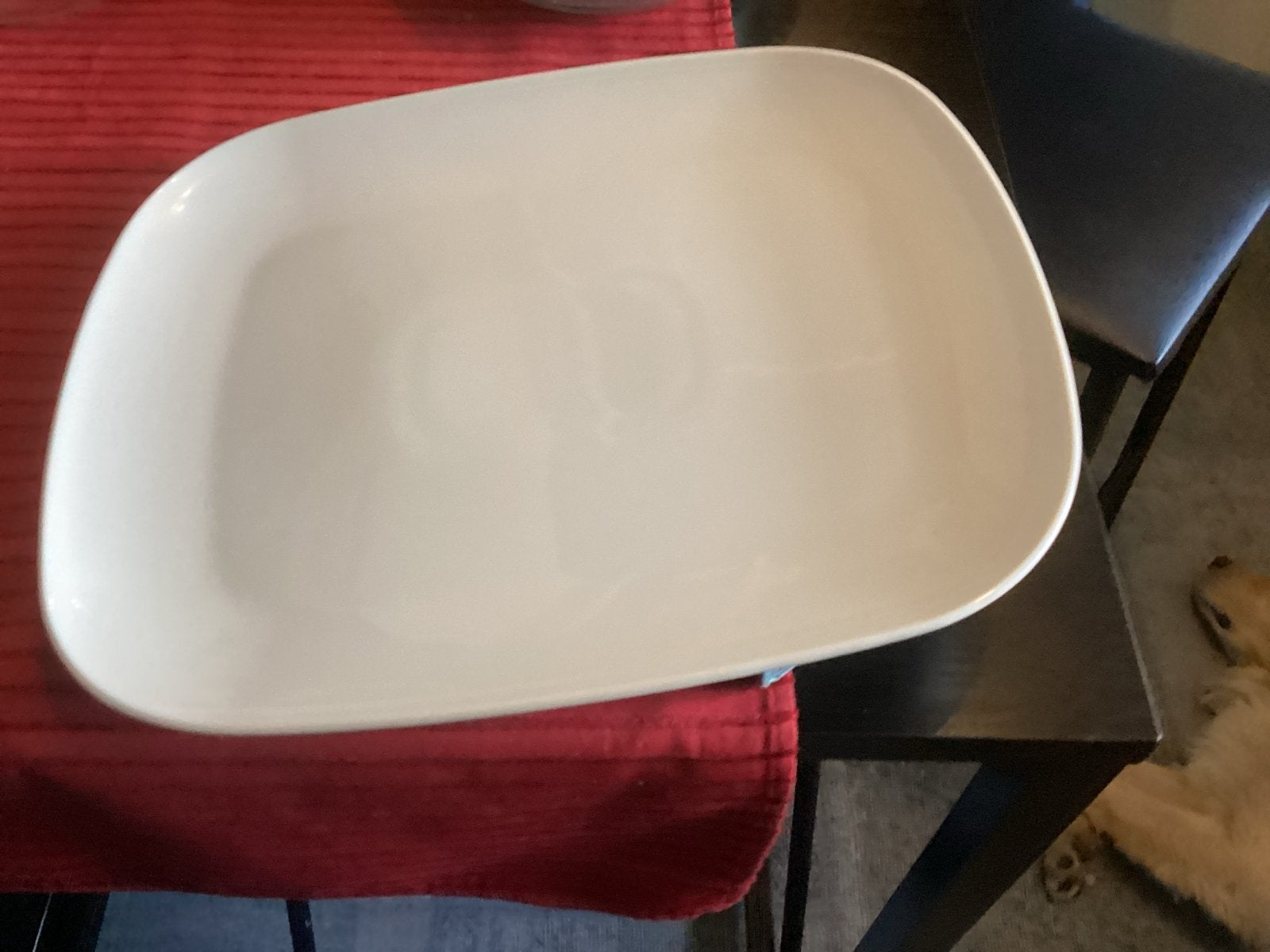IKEA Dienblad/Schaal - Wit, Zo goed als nieuw, Keramiek, IKEA, Ophalen of Verzenden, Modern