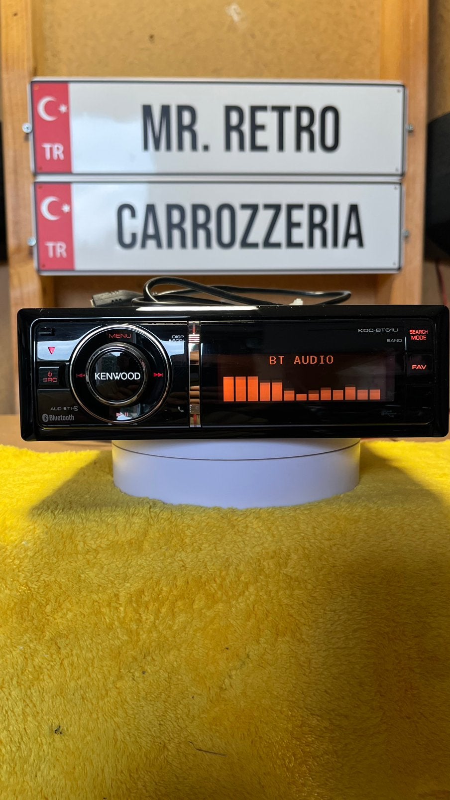 KENWOOD BLUETOOTH/CD AUTORADIO, Auto diversen, Autoradio's, Ophalen of Verzenden, Gebruikt