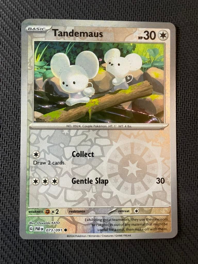 Tandemaus 073/091 Reverse Holo Paldean Fates Packfresh, Ophalen of Verzenden, Zo goed als nieuw