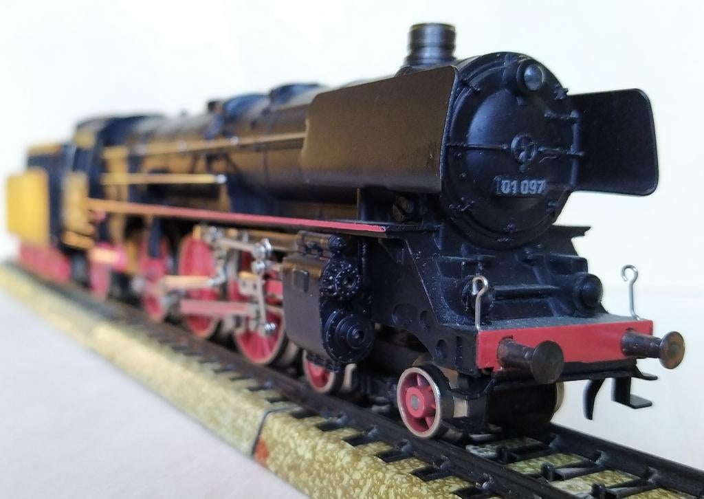 Marklin trein Stoomloc + tender 3048 met doos, Hobby en Vrije tijd, Modeltreinen | H0, Wisselstroom, Gebruikt, Locomotief, Ophalen of Verzenden