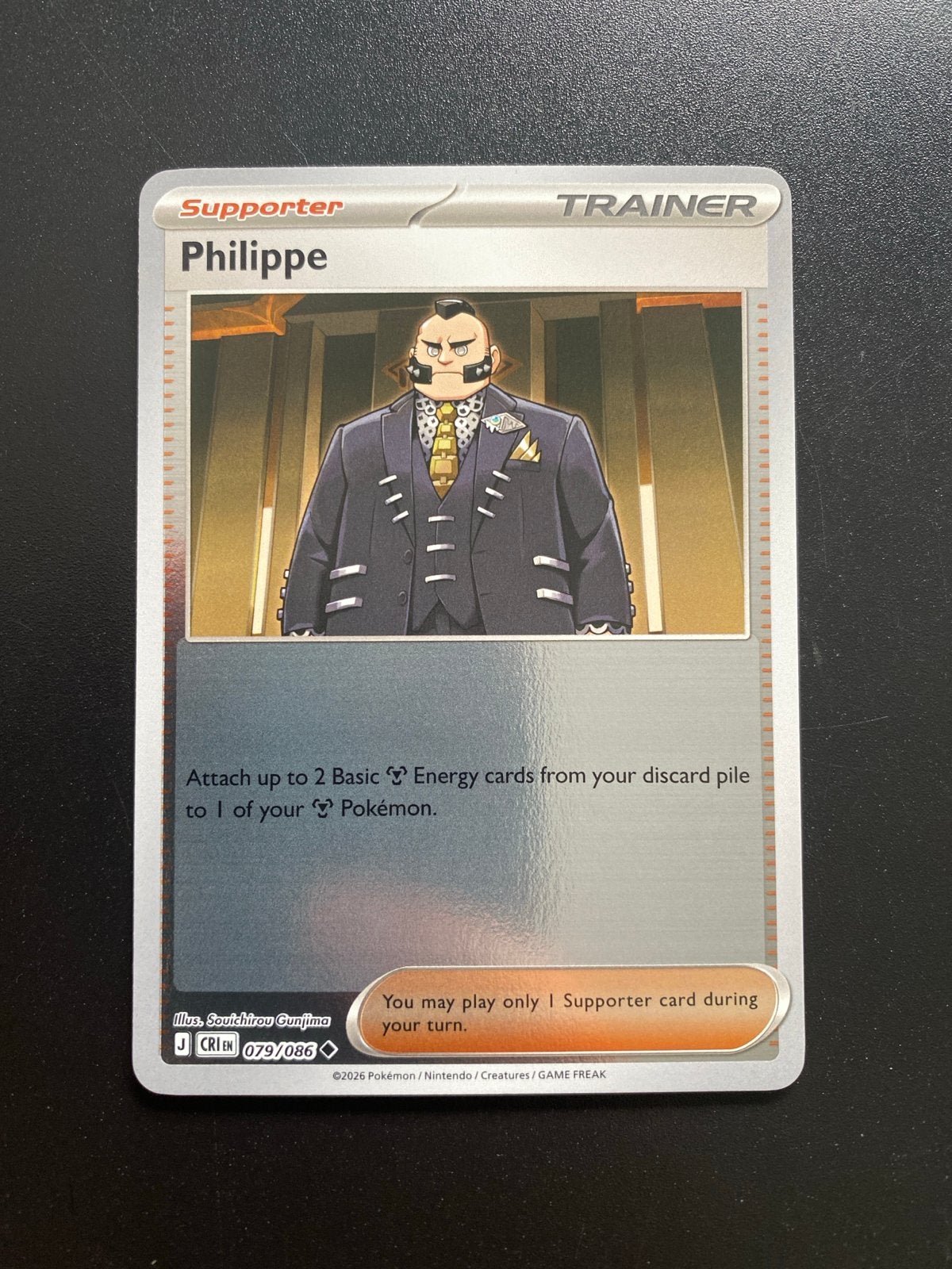 Philippe 079/086 Rev. Holo Pokémon Chaos Rising, Ophalen of Verzenden, Zo goed als nieuw, Losse kaart, Foil