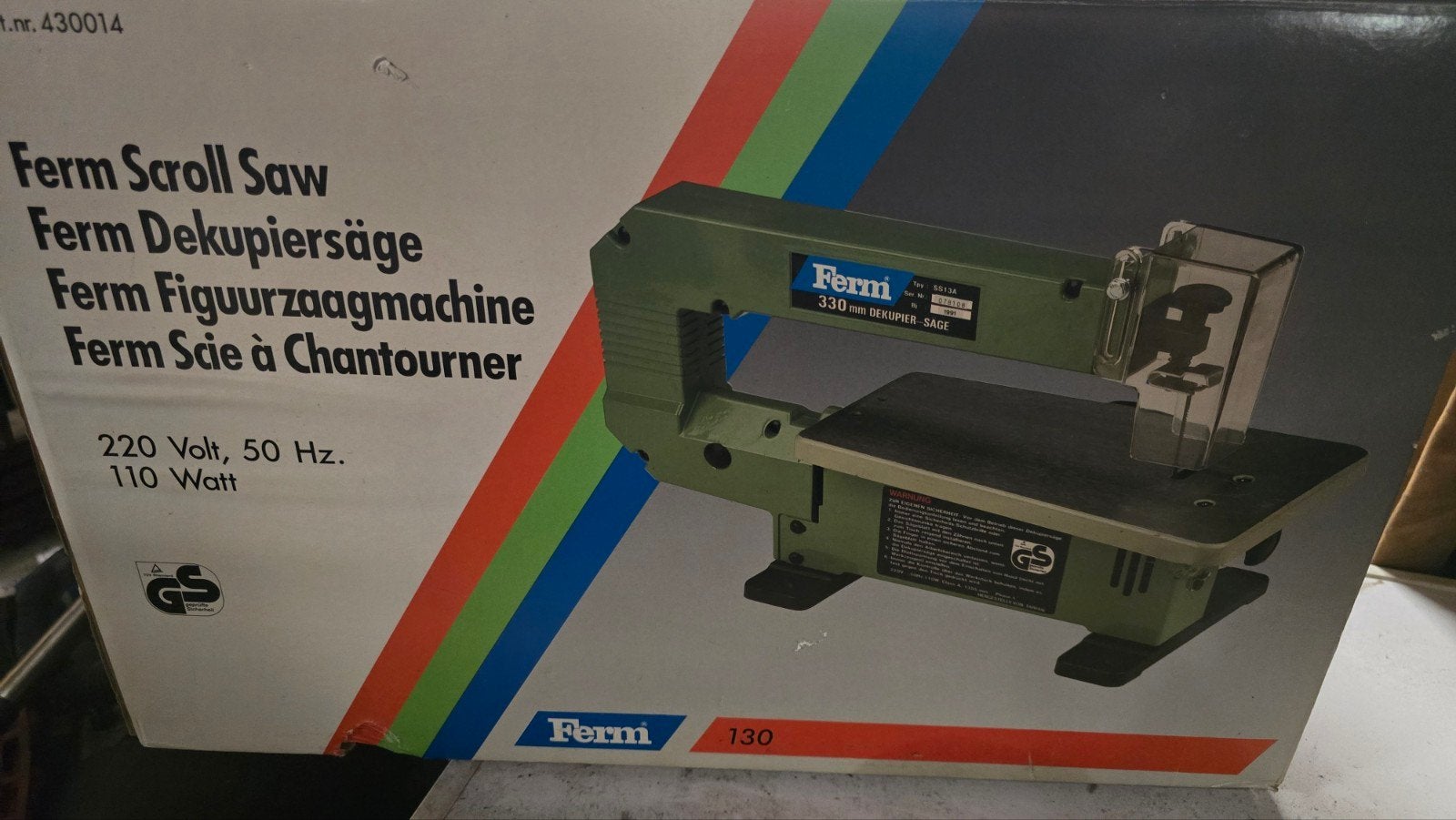 Ferm Figuurzaagmachine 330 mm Dekupier-Säge, Doe-het-zelf en Verbouw, Minder dan 30 mm, Gebruikt, Ophalen of Verzenden, Ferm