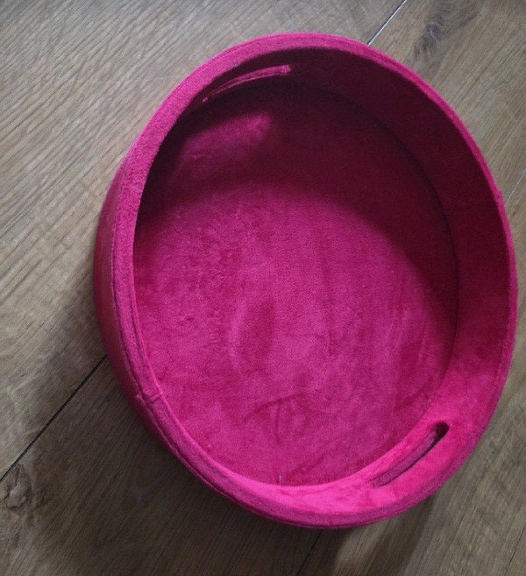 Rond roze dienblad met handvatten, Overige materialen, Gebruikt, Met handvatten, Rond