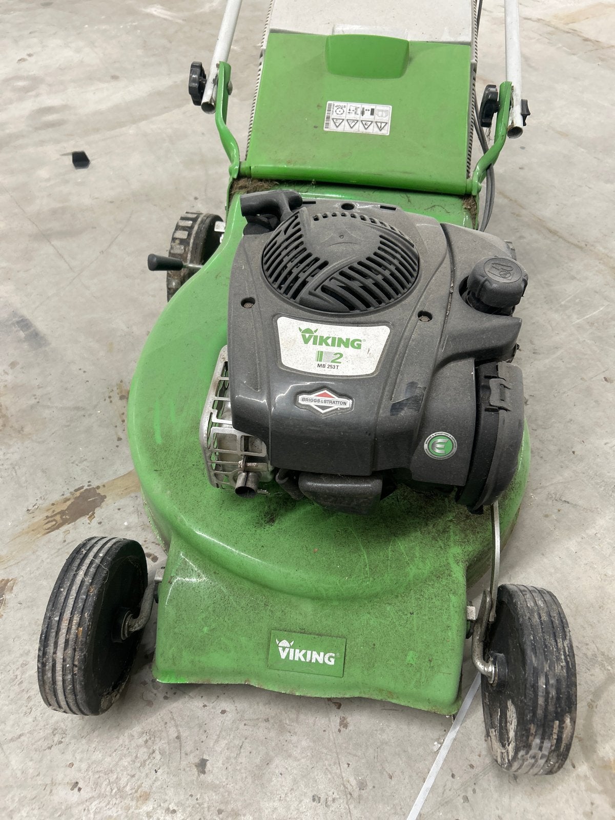 Viking MB 253 T Benzine Grasmaaier - Zo goed als nieuw, Cirkelmaaier, Ophalen of Verzenden, Zo goed als nieuw, Opvangbak