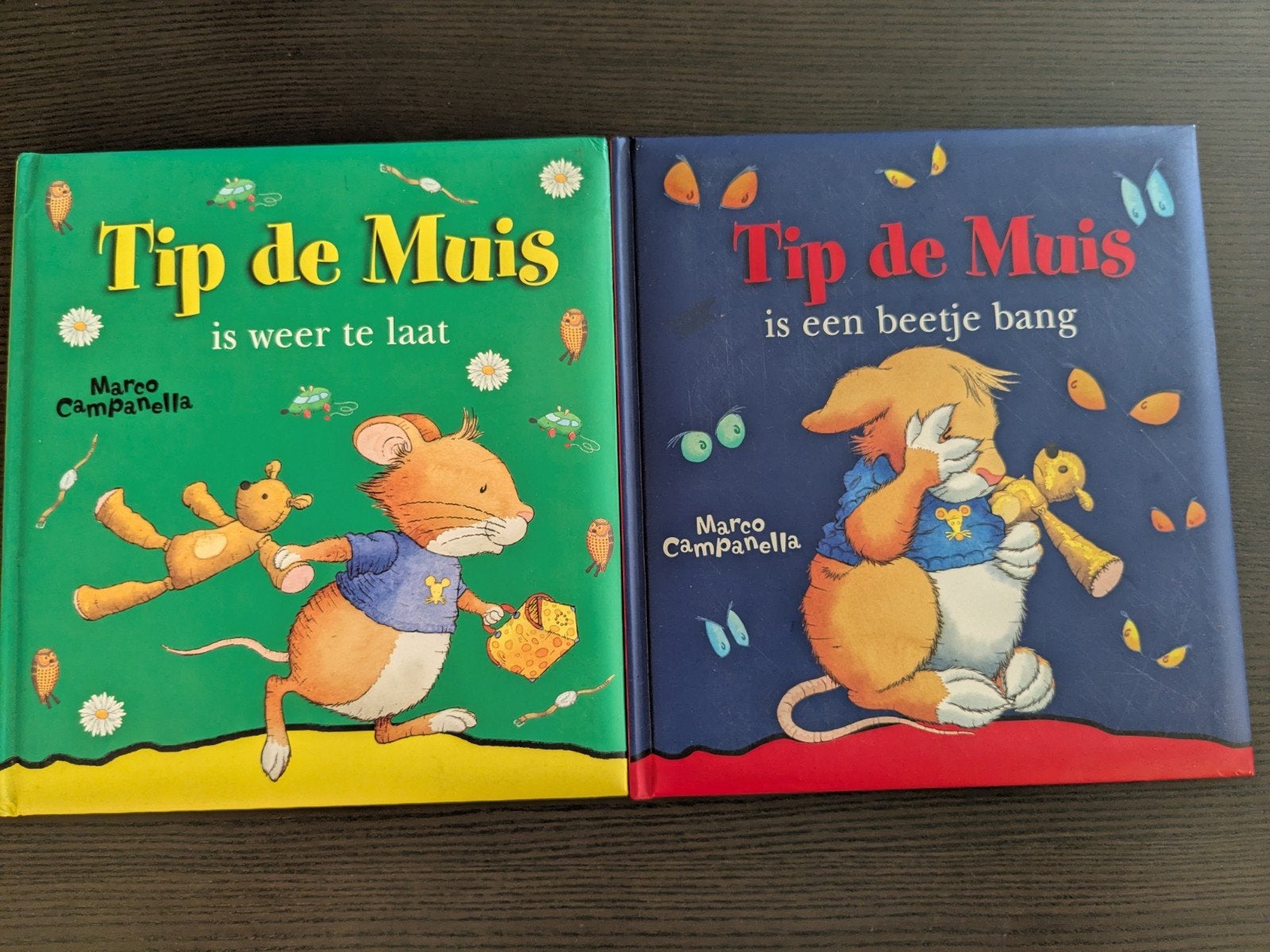 Tip de Muis - Is weer te laat + Is een beetje bang, Ophalen of Verzenden, Gelezen, Anna Casalis, Prentenboek