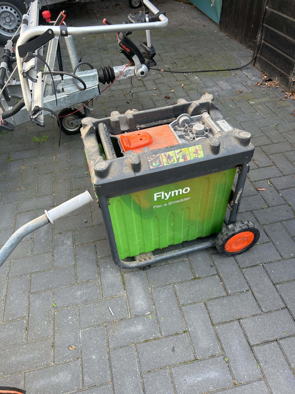 Flymo Pac a Shredder PAS2500 - Krachtige Elektrische Haksela, Ophalen, Gebruikt, Elektrisch, Met opvangbak