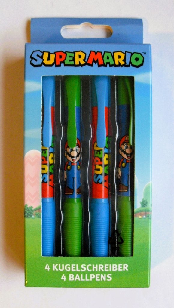 Mario Brothers Pennen Set Super Mario Balpennen Set, Diversen, Ophalen of Verzenden, Nieuw