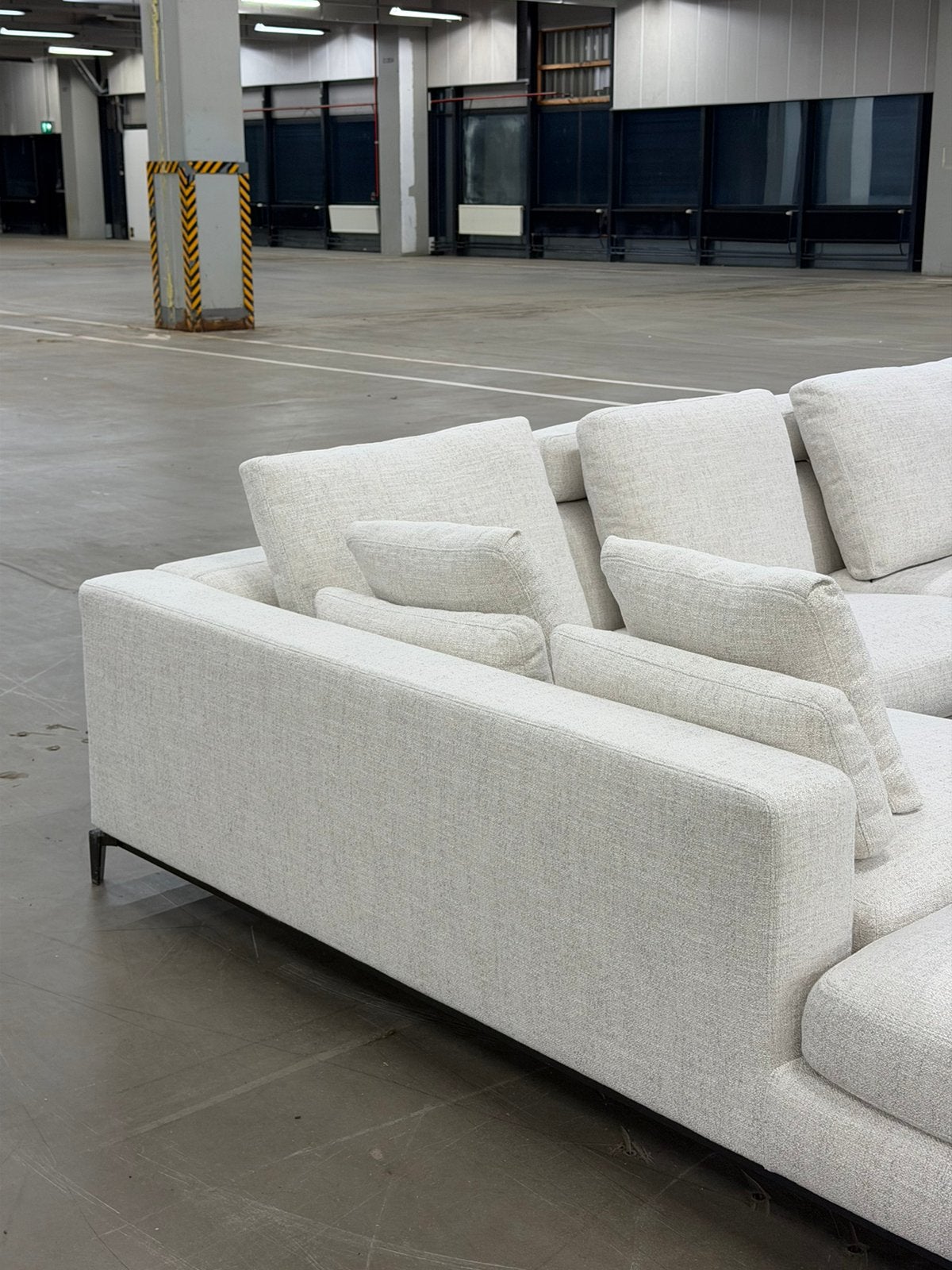 Minotti Andersen Hoekbank | Natural | NIEUWSTAAT + Garantie, Metaal, Hoekbank, 300 cm of meer, Ophalen of Verzenden