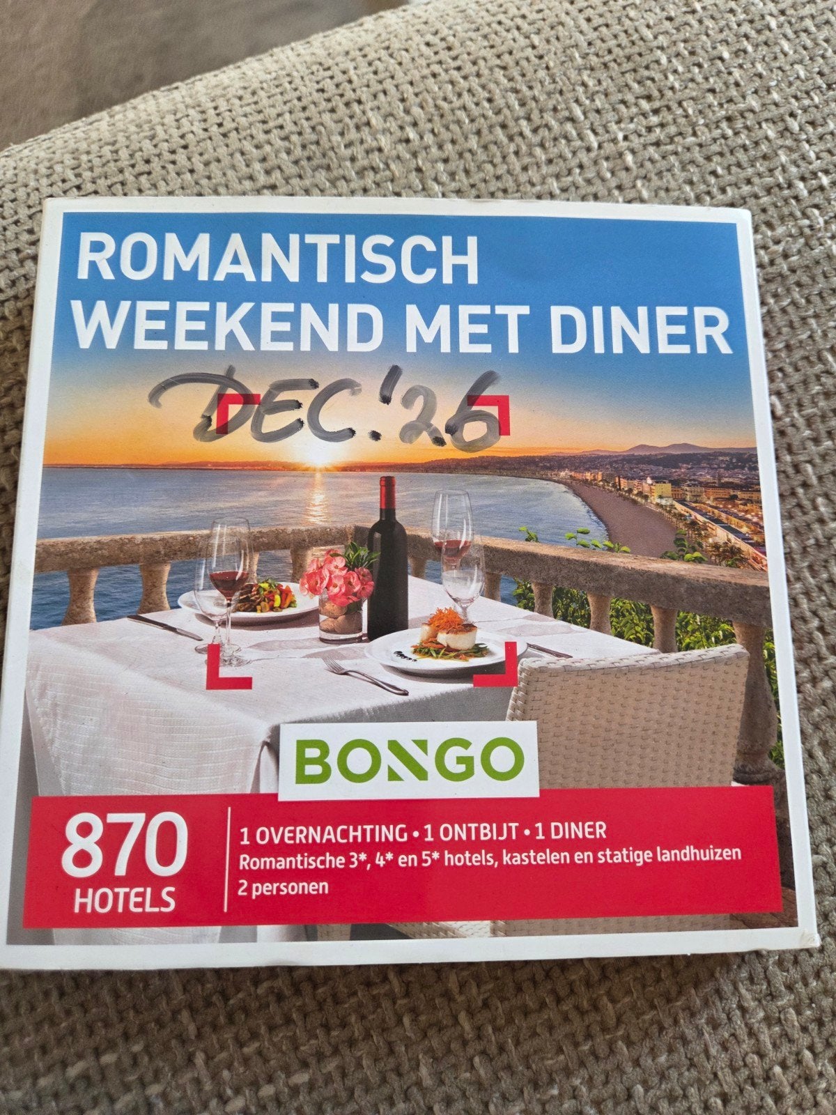 Bongo bon twv 200 euro, Eén persoon, Cadeaubon