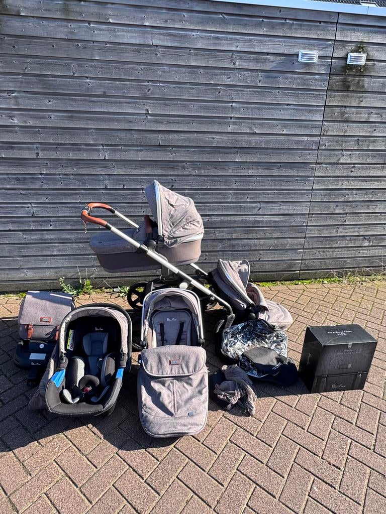 Silver Cross wave ZGAN, Zo goed als nieuw, Combiwagen, Verstelbare duwstang, Ophalen