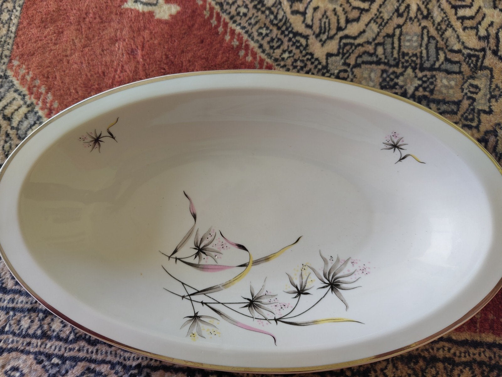 Vintage Ovale Schaal - Chodziez Porselein, Made in Poland, Ophalen of Verzenden