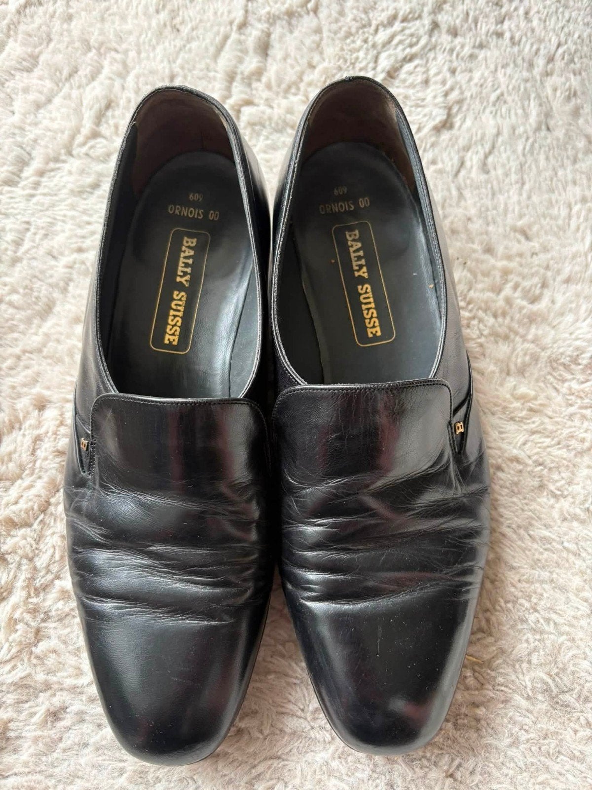 Exclusieve Bally Suisse handgemaakte leren loafers, Loafers, Bally Suisse, Zwart, Ophalen of Verzenden