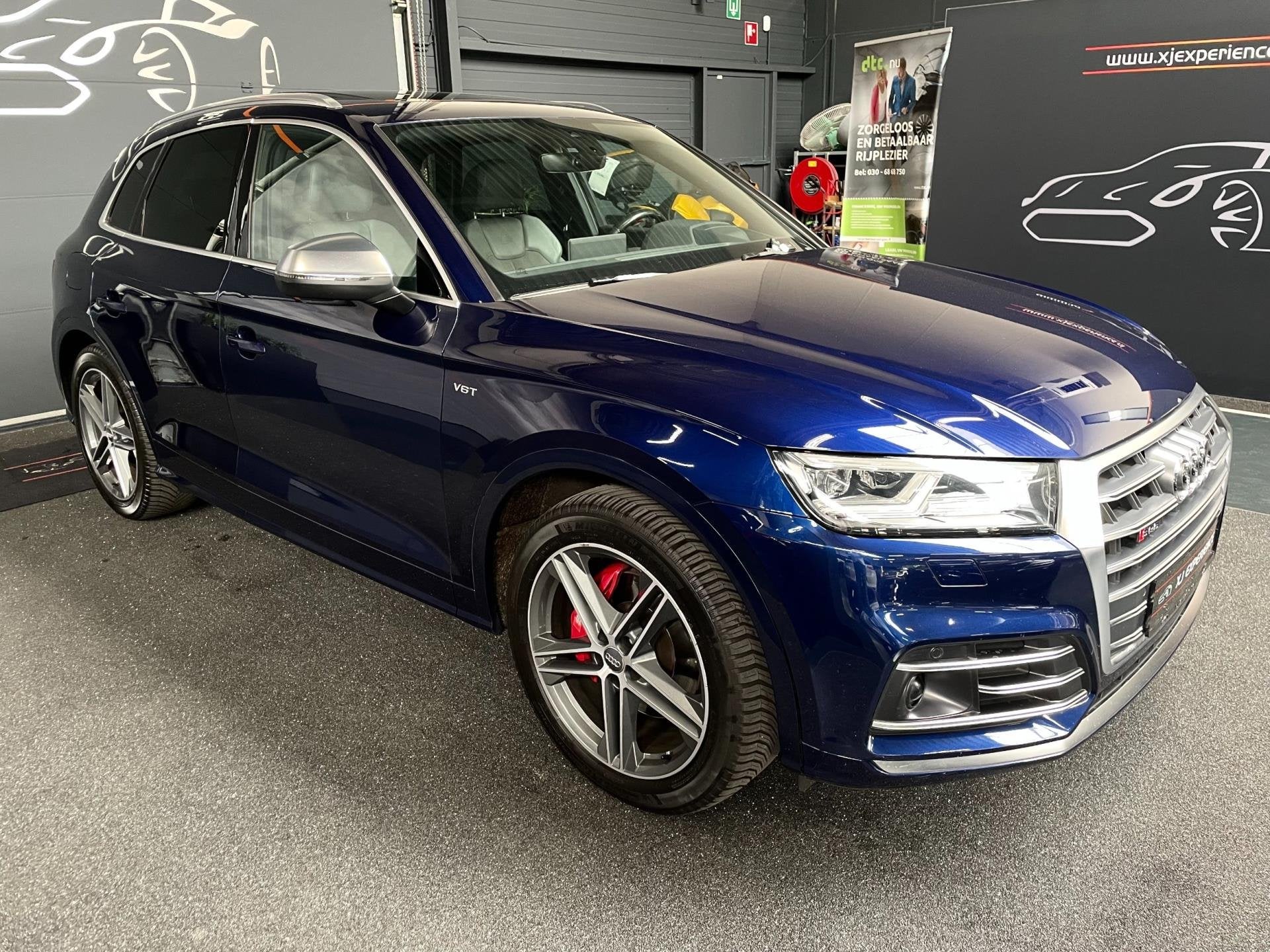 Audi SQ5 3.0 TFSI quattro Pro Line Plus PANO HUD, Auto's, Automaat, Gebruikt, 2995 cc, Blauw