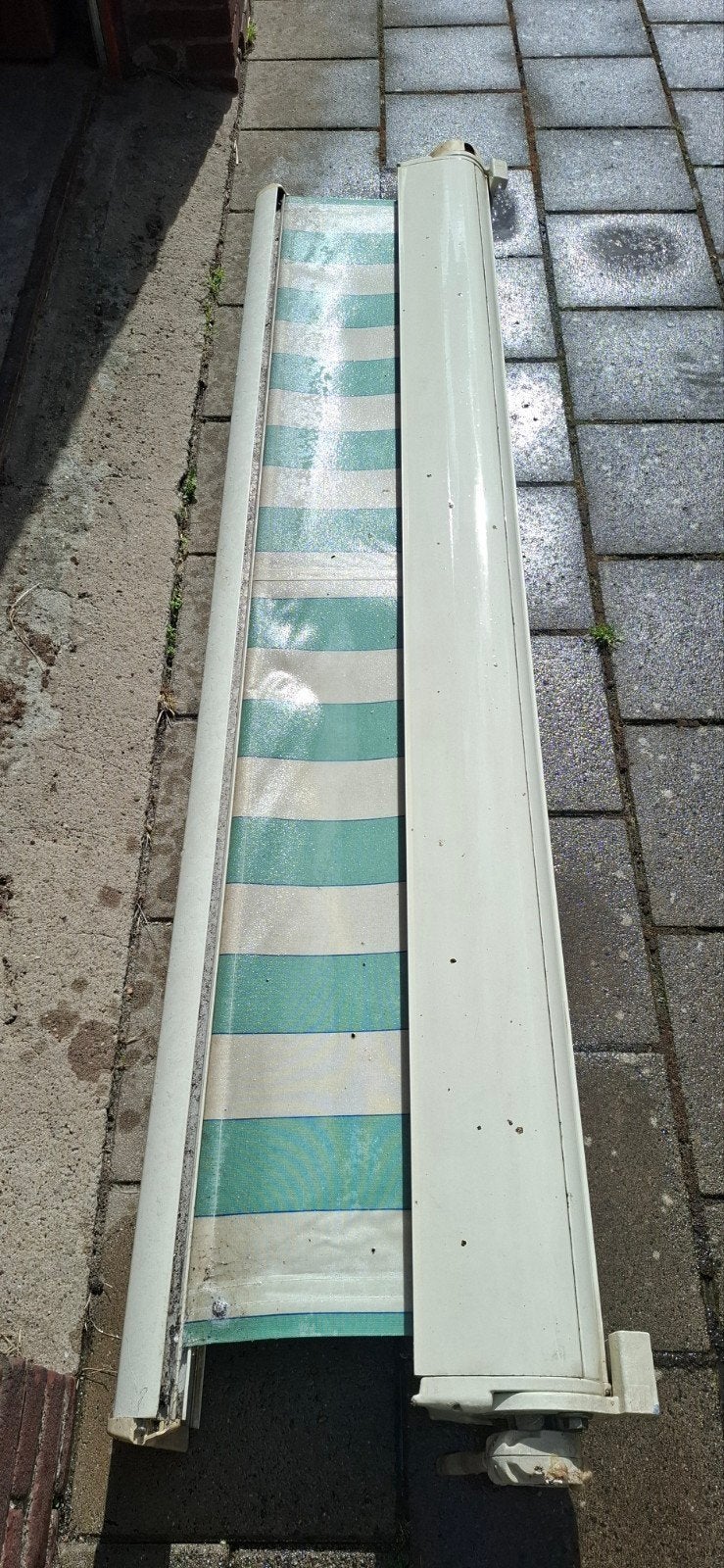 Zonnescherm 2 meter breed, handbediend, Tuin en Terras, Ophalen of Verzenden