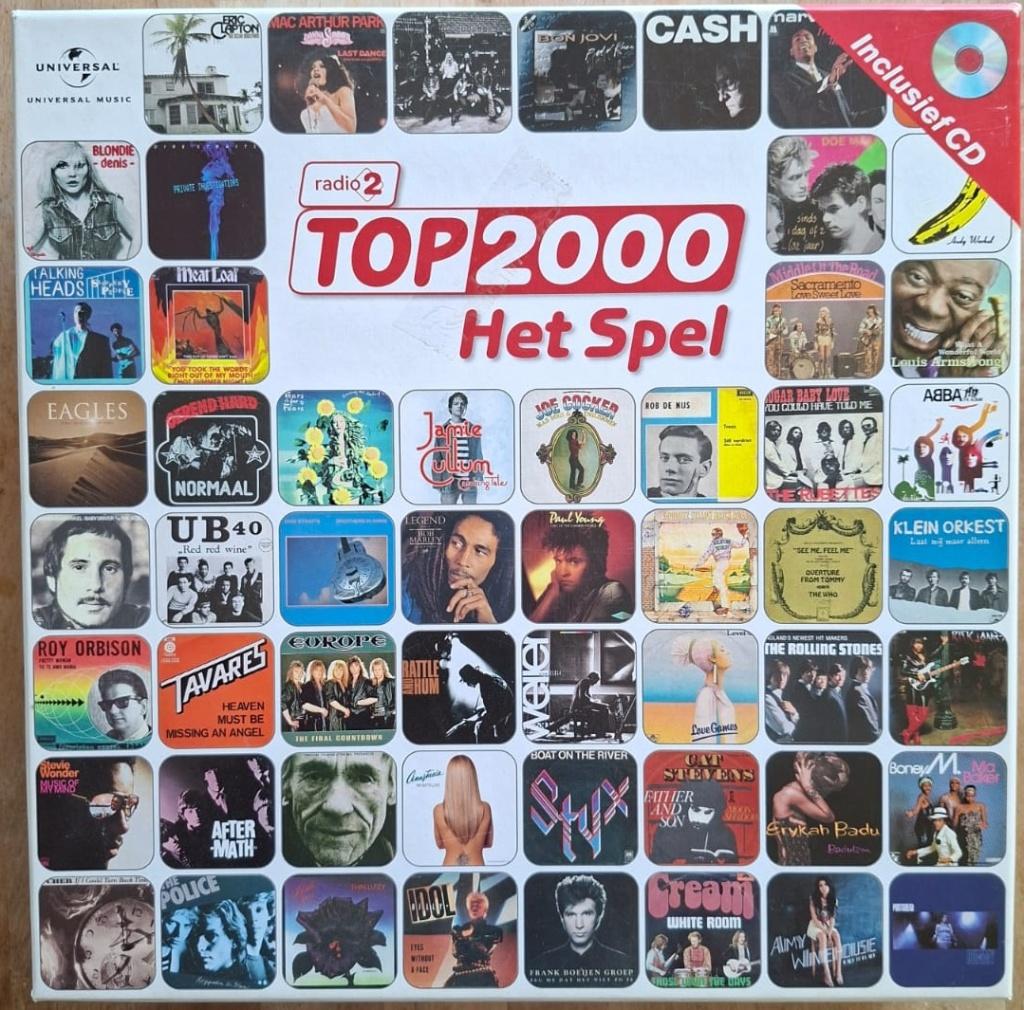 Top 2000, het bordspel, Hobby en Vrije tijd, Gezelschapsspellen | Bordspellen, Vijf spelers of meer, Ophalen of Verzenden, Gebruikt