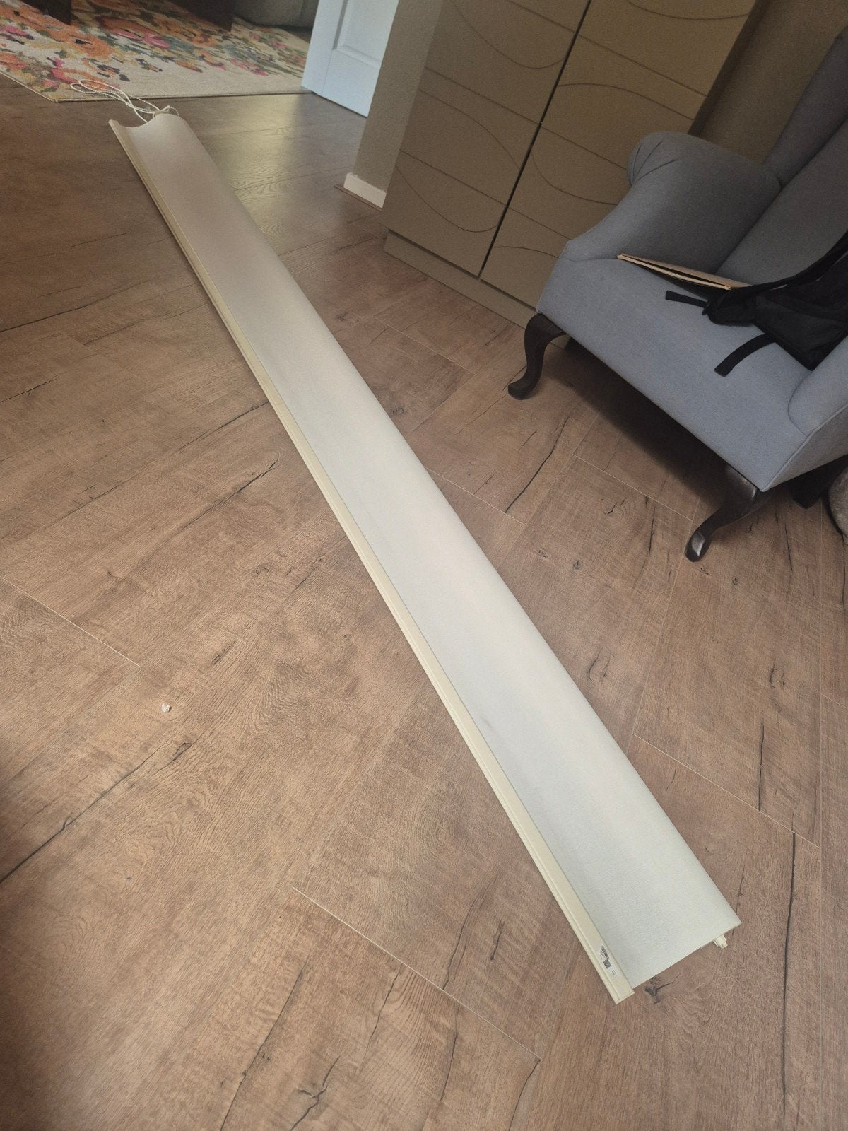 Veneta Ecru rolgordijn 268cm breed x 200hoog, Huis en Inrichting, Rolgordijn, Ophalen of Verzenden, Zo goed als nieuw, Rolgordijn