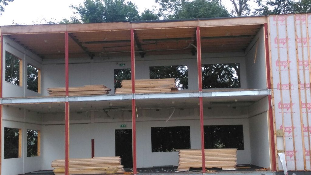 prefab bouw delen, Ophalen