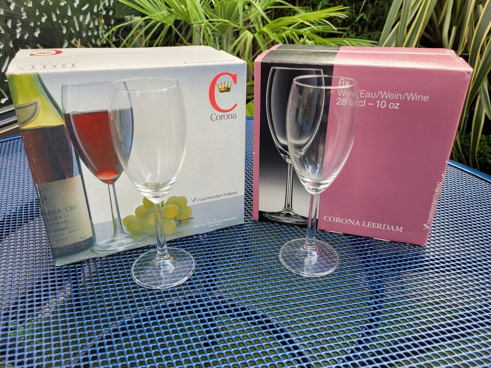 Corona Leerdam Wijnglazen - Set van 2 dozen, Ophalen, Nieuw, Overige merken, Glas