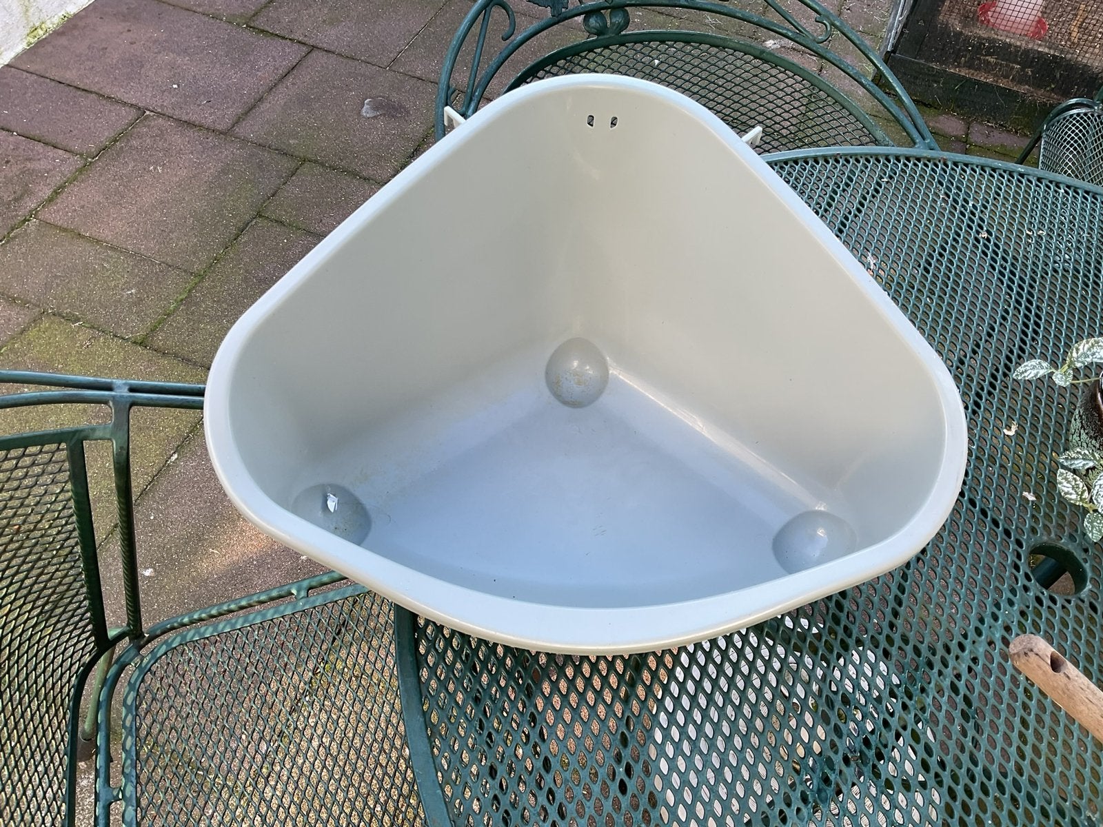 Hoek toilet knaagdier, Ophalen, Gebruikt