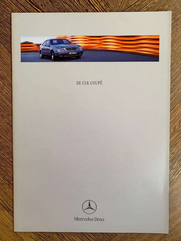 Folder, brochure Mercedes-Benz CLK coupe 1998 C208 nieuw, Nieuw, Mercedes-Benz, Mercedes, Ophalen of Verzenden