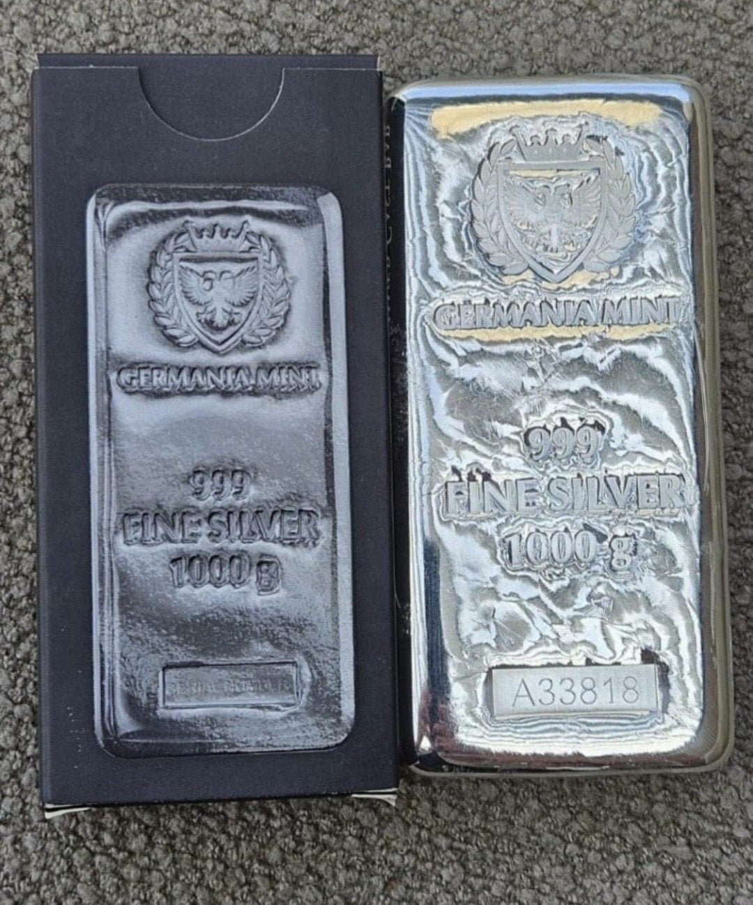 1 kilo germania 999 zilverbaar, Ophalen of Verzenden, Zilver