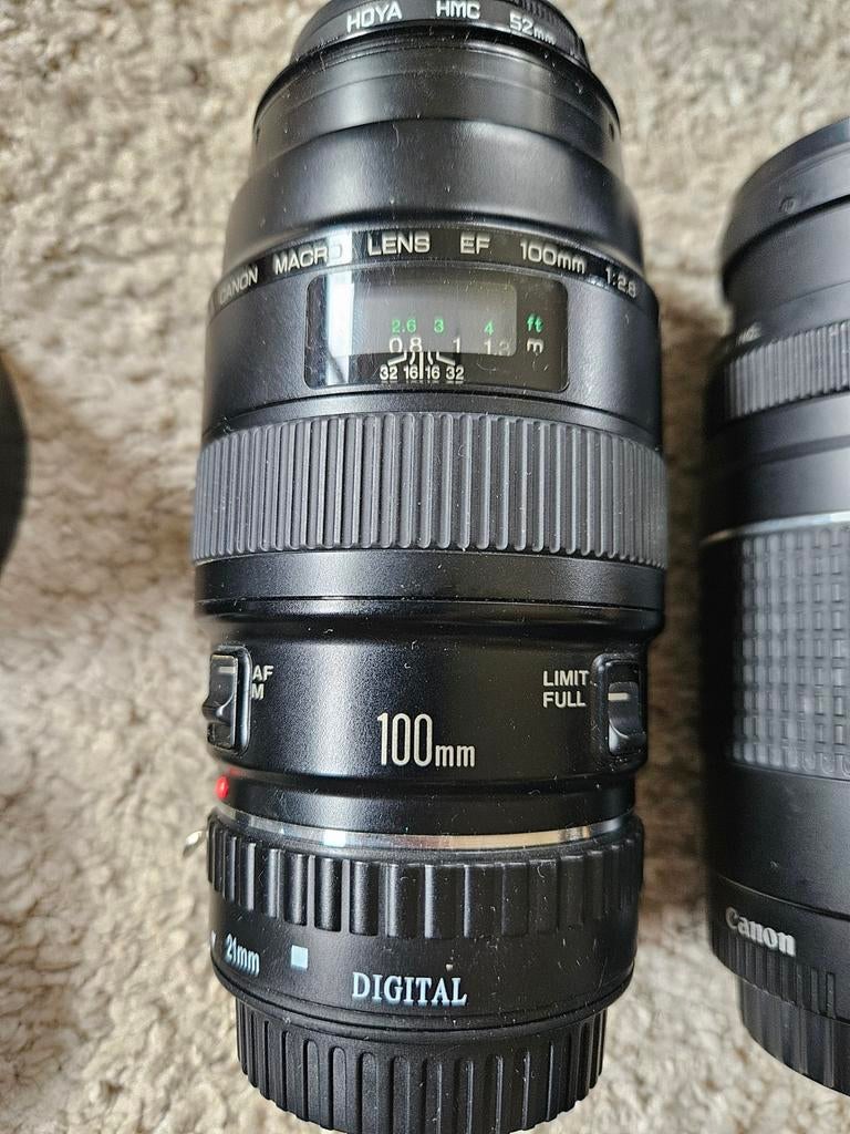Complete spiegelreflexcamera met lenzen set met 4 lenzen, Audio, Tv en Foto, Fotografie | Lenzen en Objectieven, Ophalen of Verzenden