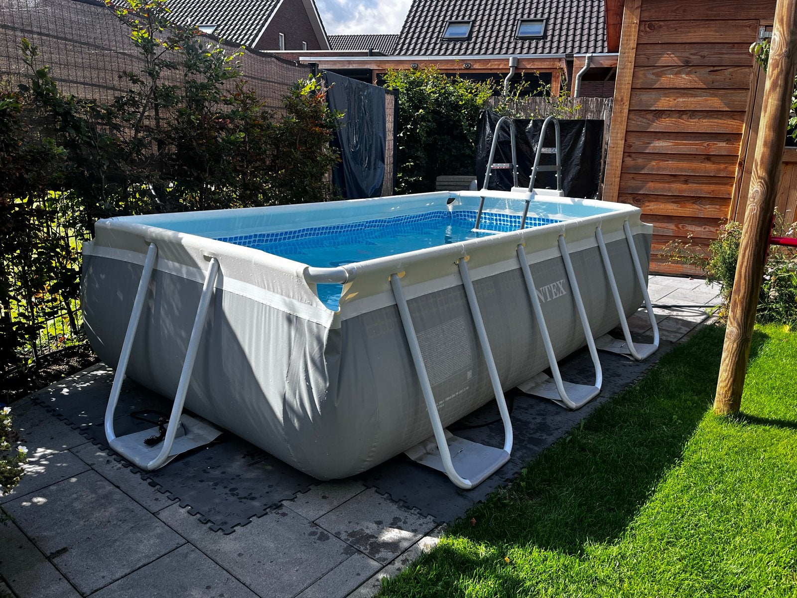 Intex prism zwembad  300x175x85 cm met toebehoren, 200 tot 300 cm, Zo goed als nieuw, Rechthoekig, Ophalen
