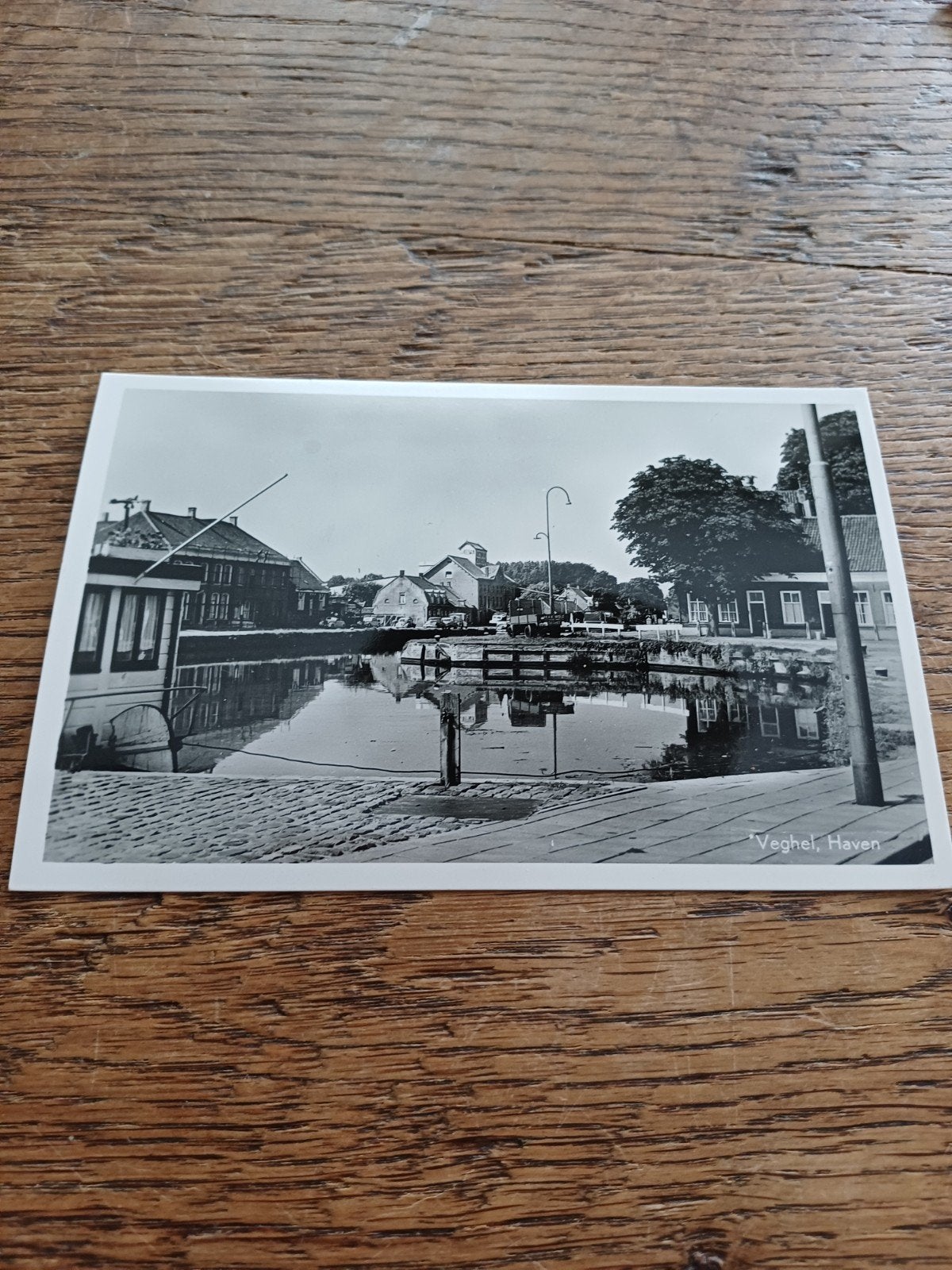 oude haven Veghel  uit 1960 ansichtkaart, Ophalen of Verzenden, 1940 tot 1960