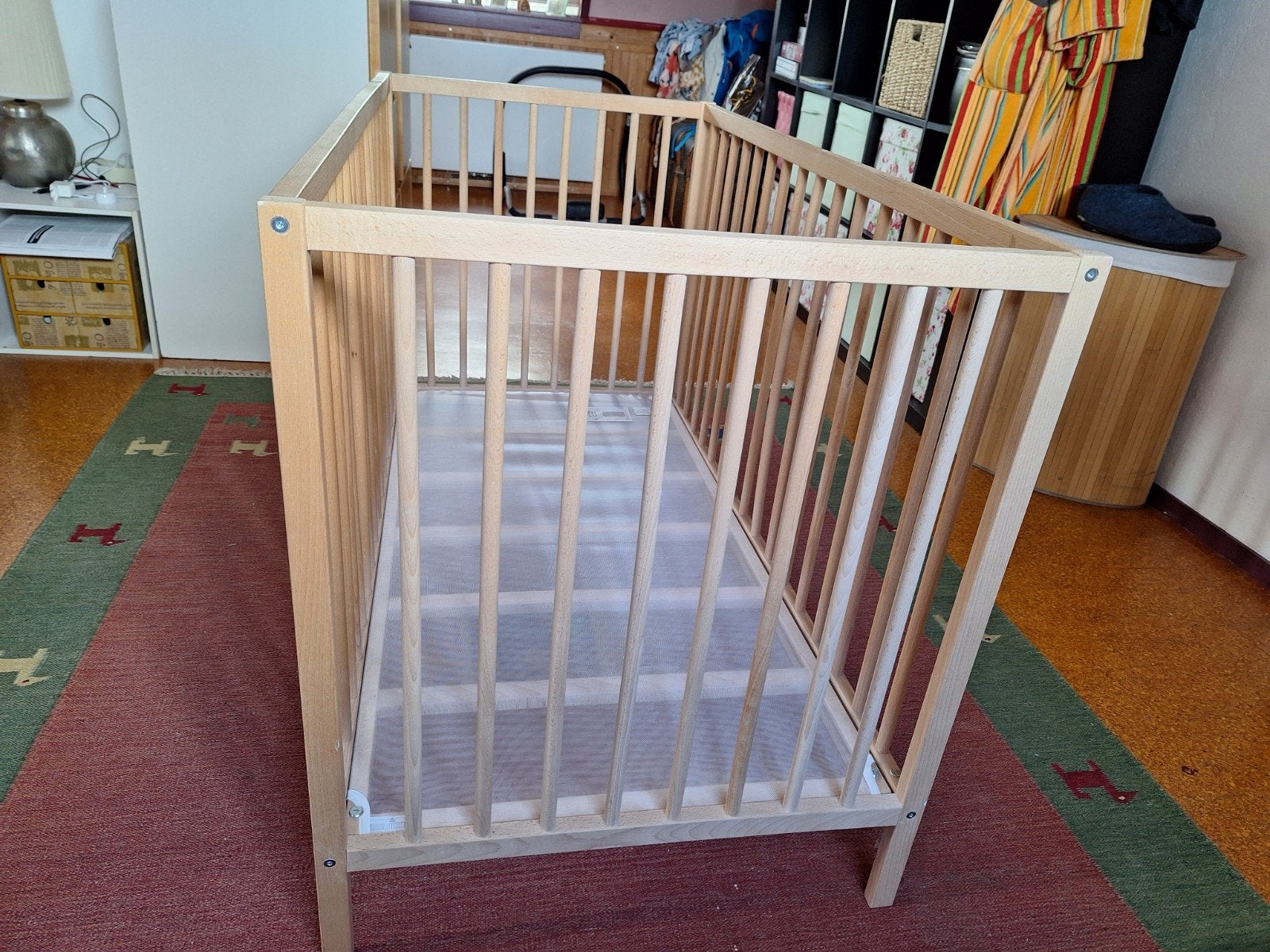Houten Ledikant - Zo goed als nieuw, Ophalen, Modern, Scandinavisch, 190 cm of minder, Zo goed als nieuw