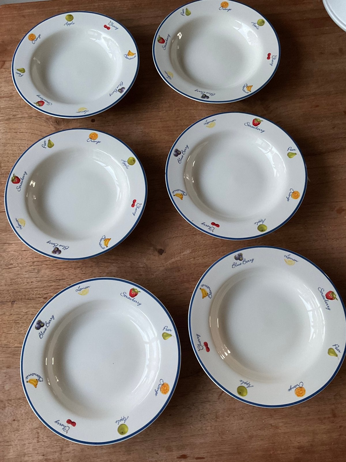 6 diepe borden, Antiek en Kunst, Ophalen of Verzenden